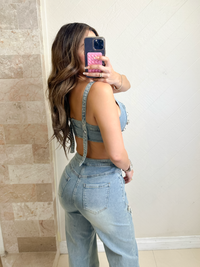 Rockstar denim matching set