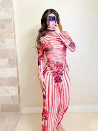 Camelia mesh dress