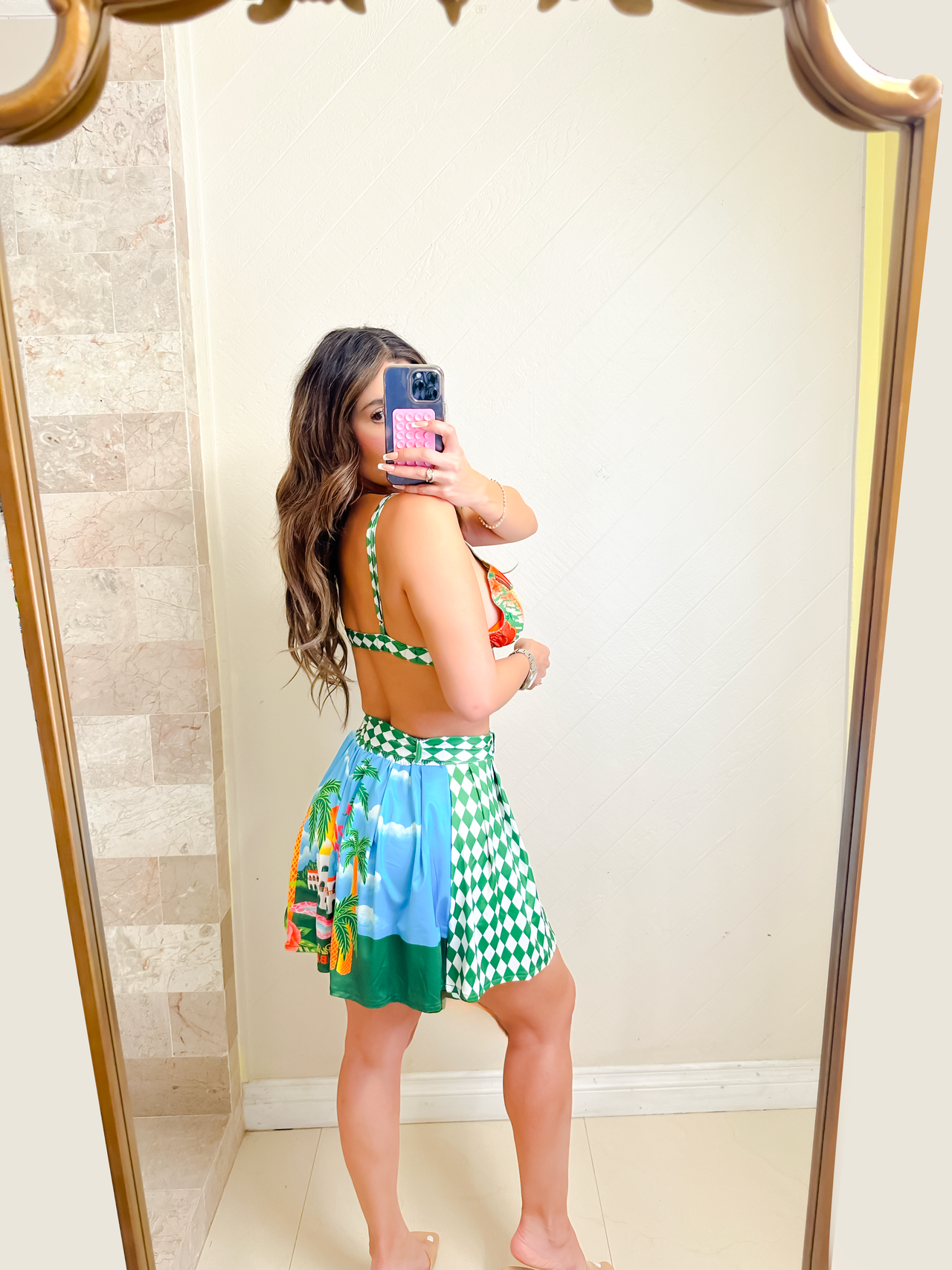 Tropical skirt set
