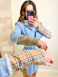 Designer Denim Blazer Dress
