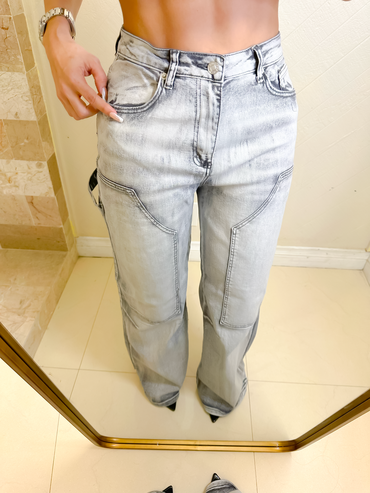 Barrel Washed Jeans